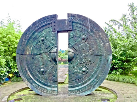 绍兴城市广场  铜雕塑