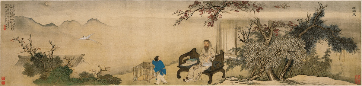 放鷴圖