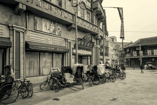 老上海街景 大画幅