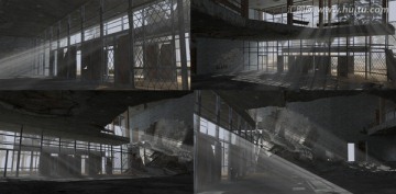 末日殘留下的建筑3D場景模型