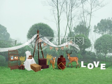 婚禮展示區(qū)效果