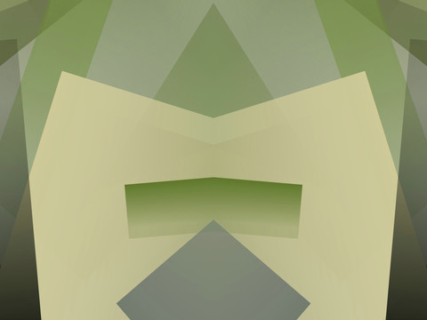 绿色立体抽象几何拼接底纹背景