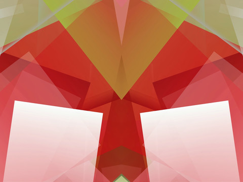 红色立体几何抽象拼接面背景底纹