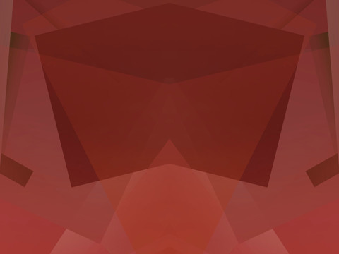 红色立体几何抽象拼接底纹背景