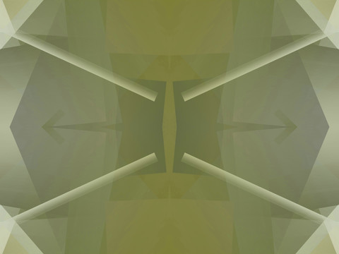綠色立體幾何拼接抽象電腦圖案