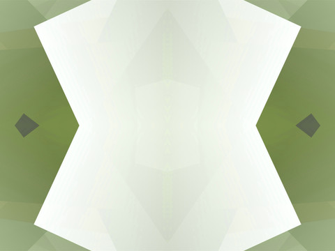 綠色幾何抽象拼接立體電腦圖案