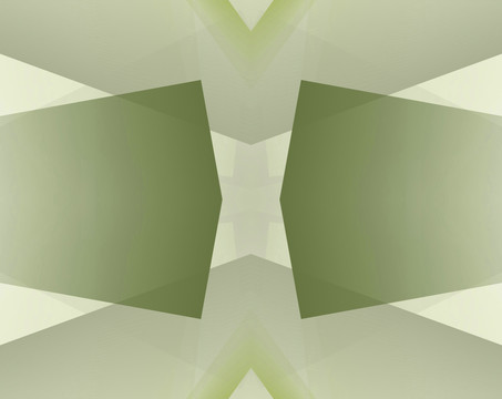 绿色立体几何拼接抽象电脑图案