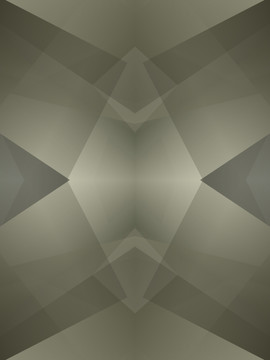 灰色抽象立体几何拼接高清电脑画