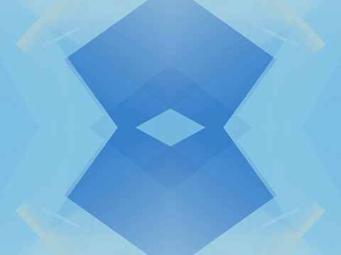 蓝色几何拼接抽象立体电脑图案