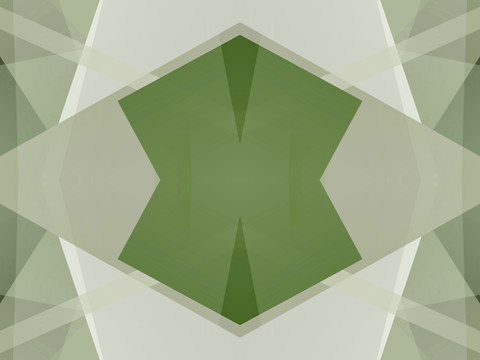 綠色幾何拼接抽象立體電腦圖案