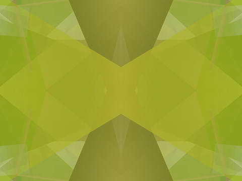 绿色几何抽象立体高清电脑图画