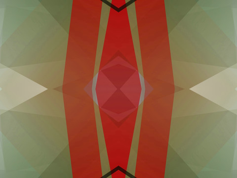 紅色立體幾何抽象拼接面電腦圖案
