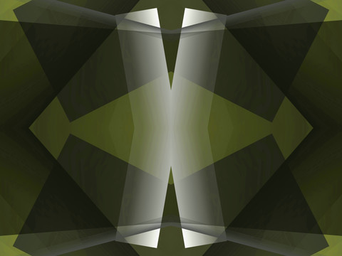 黑色立体几何拼接抽象电脑画高清