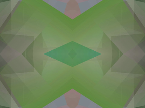 綠色幾何拼接立體抽象藝術(shù)圖案