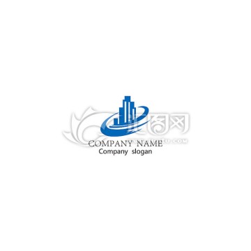 建筑房地產(chǎn)高樓大廈logo設(shè)計