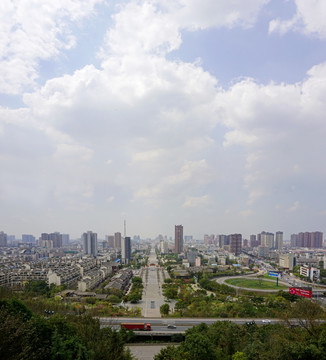 俯瞰德阳 德阳城市风光