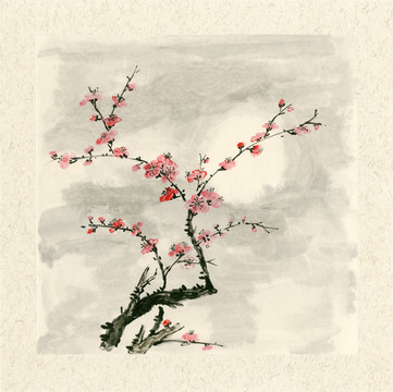 國畫梅花