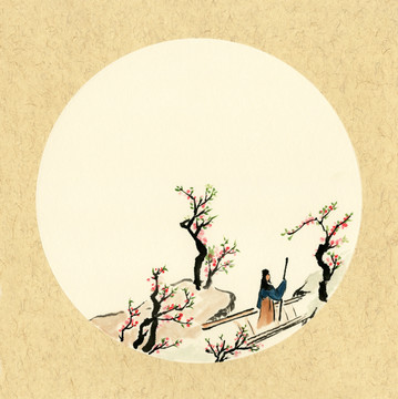 國(guó)畫山水 人物