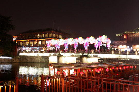 南京 十里秦淮河 夜景