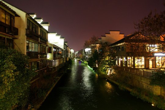 秦淮河 夜景 灯光