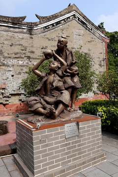 南社古村雕塑