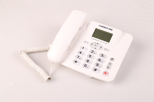 白色电话机 办公用品 小电器