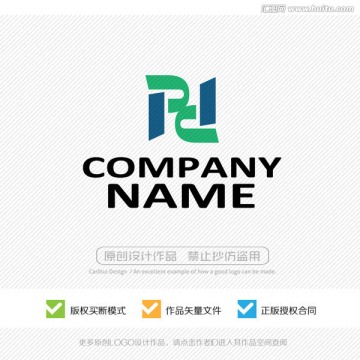 pd字母 LOGO設計