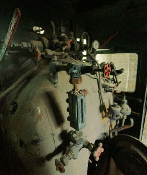 蒸汽小火车驾驶室