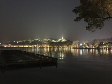 杭州西湖夜景 