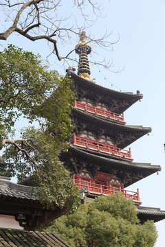 苏州寒山寺普明宝塔