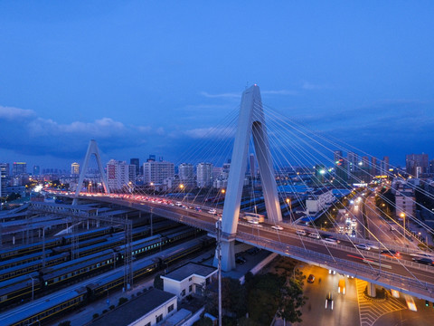 宁波福明大桥夜景