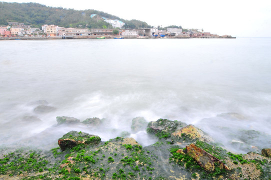 涌动的大海 海的春天 绿色的海