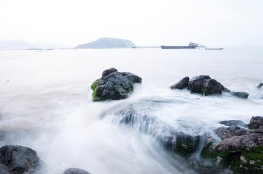 涌动的大海 海的春天 绿色的海