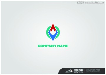 指南針 戶外旅行LOGO