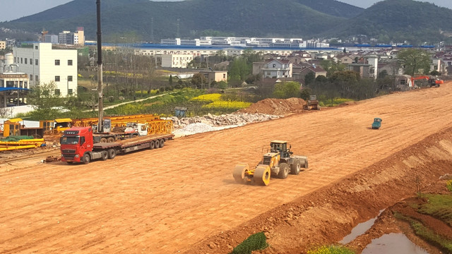 道路建设 建筑工地