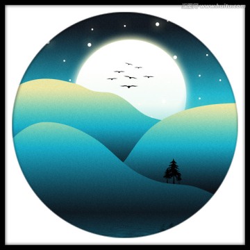 唯美風(fēng)景插畫 裝飾畫