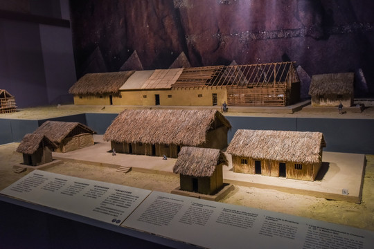传统民居古村落模型