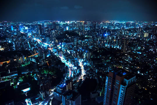 东京夜景 城市夜景