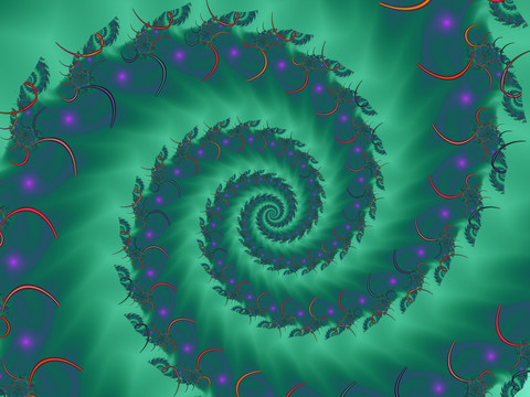 抽象螺旋印花图案