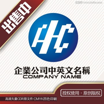 hc数码电子科技logo标志