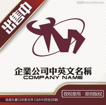 m牛玩具科技木logo标志