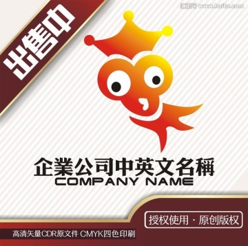 金鱼皇冠生活logo标志