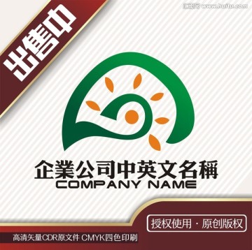 蘑菇太陽兒童logo標(biāo)志