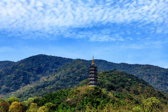 天童佛塔 天童禅寺景区