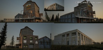 現(xiàn)代民居農(nóng)場建筑3D模型