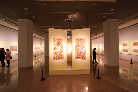 北京 中国美术馆 展厅 画展