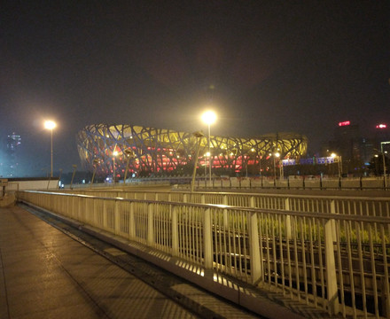 北京鸟巢夜景