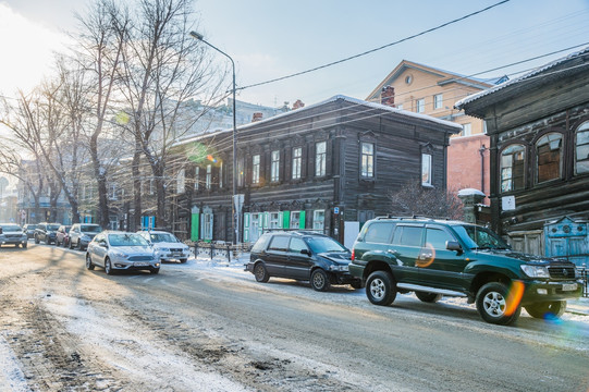 俄罗斯街路建筑