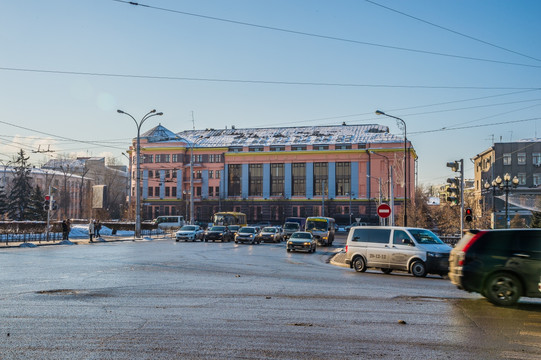 俄罗斯街路建筑