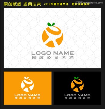 鲜果logo人物字母X